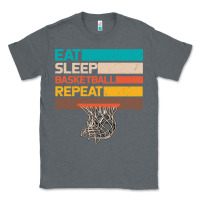 Charcoal Heather Eat Sleep Basketball Repeat Classic Tee - Bettercallsaul