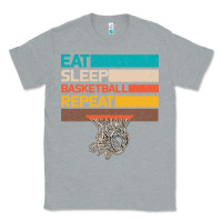Heather Grey Eat Sleep Basketball Repeat Classic Tee - Bettercallsaul