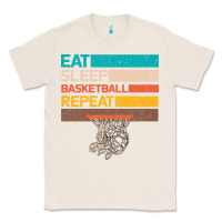 Natural Eat Sleep Basketball Repeat Classic Tee - Bettercallsaul
