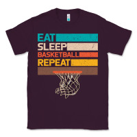 Plum Eat Sleep Basketball Repeat Classic Tee - Bettercallsaul