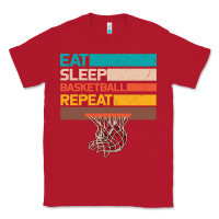 Red Eat Sleep Basketball Repeat Classic Tee - Bettercallsaul