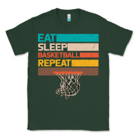 Sports Green Eat Sleep Basketball Repeat Classic Tee - Bettercallsaul
