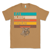 Toasted Coconut Eat Sleep Basketball Repeat Classic Tee - Bettercallsaul