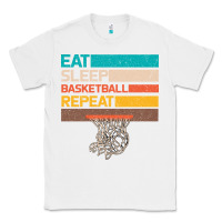 White Eat Sleep Basketball Repeat Classic Tee - Bettercallsaul
