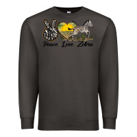 Smoke peace love zebra Premium Sweatshirt - LillyAllenDesigns