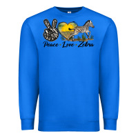 True Royal peace love zebra Premium Sweatshirt - LillyAllenDesigns