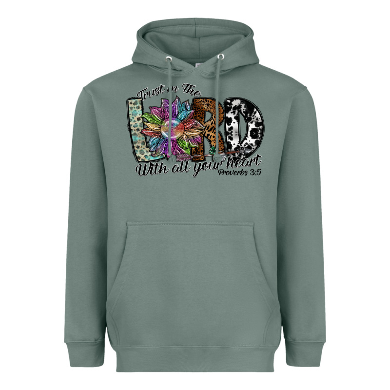 Trust In The Lord With All Your Heart Heavyweight Hoodie by SublimationCraftShop | Teevron