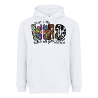 White trust in the lord with all your heart Heavyweight Hoodie - SublimationCraftShop