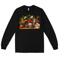 Black cinco de mayo gnomes Long Sleeve Tee - CowGirlArtShop