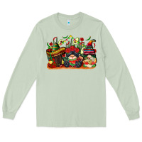 Matcha cinco de mayo gnomes Long Sleeve Tee - CowGirlArtShop