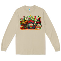 Mushroom cinco de mayo gnomes Long Sleeve Tee - CowGirlArtShop