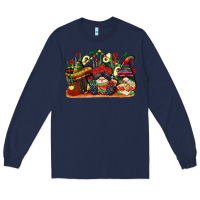 Navy cinco de mayo gnomes Long Sleeve Tee - CowGirlArtShop