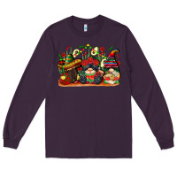 Plum cinco de mayo gnomes Long Sleeve Tee - CowGirlArtShop