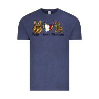 Vintage Denim Peace Love Mexicana Vintage Tee - RanaPortraitStore