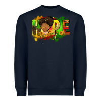 Navy Hope Juneteenth Heavyweight Sweatshirt - FaDigitalArtStudio