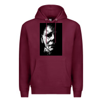 Burgundy michael, myers, halloween Premium Hoodie - tuanDangUi