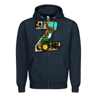 Navy farm life alphabet lowercase letters z Zipper Hoodie - BundleAndBundleShop