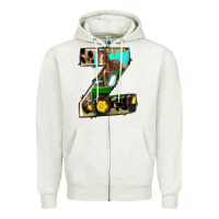 Oatmeal Heather farm life alphabet lowercase letters z Zipper Hoodie - BundleAndBundleShop