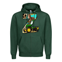 Sports Green farm life alphabet lowercase letters z Zipper Hoodie - BundleAndBundleShop