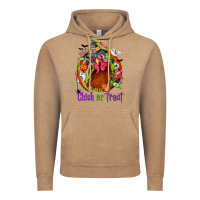 Vintage Coffee Chick or treat Halloween Vintage Hoodie - NancyCooperArtShop