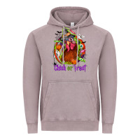 Vintage Zinc Chick or treat Halloween Vintage Hoodie - NancyCooperArtShop