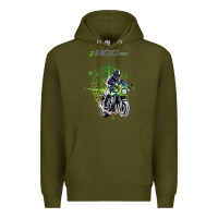 Army Green kawa cafe racer z 9 rs 900 Premium Hoodie - tuanDangUi