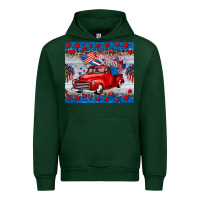 Forest Green american truck 4th of july tumbler Urban Hoodie - BarkalooDesign