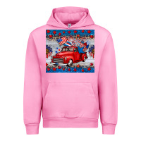 Fuchsia Pink american truck 4th of july tumbler Urban Hoodie - BarkalooDesign