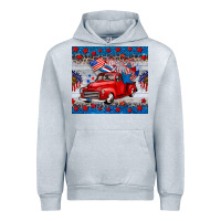 Heather Grey american truck 4th of july tumbler Urban Hoodie - BarkalooDesign