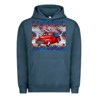 Pigment Midnight Navy american truck 4th of july tumbler Urban Hoodie - BarkalooDesign