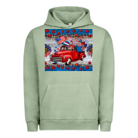 Pigment Oil Green american truck 4th of july tumbler Urban Hoodie - BarkalooDesign