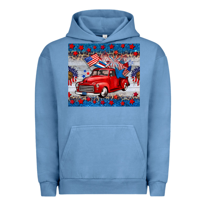 American Truck 4th Of July Tumbler Urban Hoodie by BarkalooDesign | Teevron