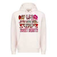 Pale Pink Valentine's Day My Class Is Full Of Sweet Hearts Premium Hoodie - FaDigitalArtStudio