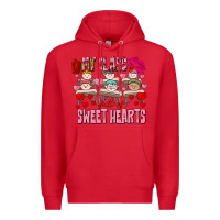 Red Valentine's Day My Class Is Full Of Sweet Hearts Premium Hoodie - FaDigitalArtStudio