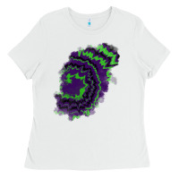 White tie dye patch Ladies Tee - RanaPortraitStore