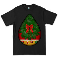 Black christmas teardrop Premium Tee - BundleAndBundleShop