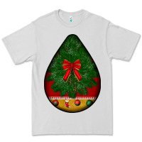 Dove Grey christmas teardrop Premium Tee - BundleAndBundleShop