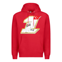 Red toprak razgatlioglu race number 1 2022 white Premium Hoodie - tuanDangUi