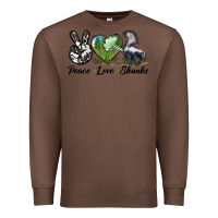 Chestnut Peace Love Skunks Premium Sweatshirt - LillyAllenDesigns
