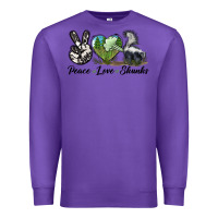 Purple Peace Love Skunks Premium Sweatshirt - LillyAllenDesigns