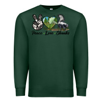 Sports Green Peace Love Skunks Premium Sweatshirt - LillyAllenDesigns