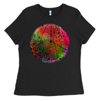 Black halloween round Ladies Tee - BundleAndBundleShop