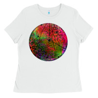 White halloween round Ladies Tee - BundleAndBundleShop
