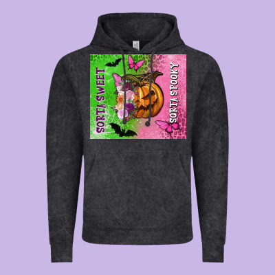 Sorta Sweet Sorta Spooky Vintage Hoodie Designed By Nancycooperartshop