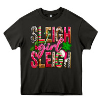 Asphalt Sleigh girl sleigh Heavy Core Tee - NancyCooperArtShop