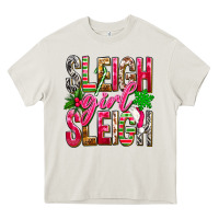 Cream Sleigh girl sleigh Heavy Core Tee - NancyCooperArtShop