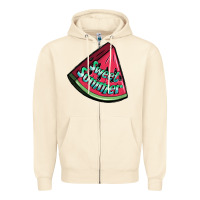 Sandshell sweet summer watermelon 1 Zipper Hoodie - BundleAndBundleShop