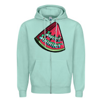 Sweet Summer Watermelon 1 Zipper Hoodie | Teevron