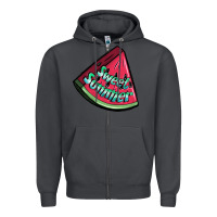 Smoke sweet summer watermelon 1 Zipper Hoodie - BundleAndBundleShop
