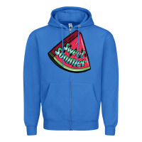 True Royal sweet summer watermelon 1 Zipper Hoodie - BundleAndBundleShop
